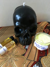 Black skull candle spellkit for protection